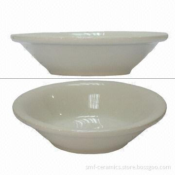 5oz Grape Fruit Ceramic Bowl in Milk White, FDA/Prop 65 Approved